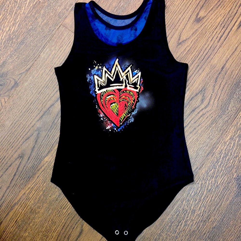 New Disney’s Descendants 3 Black Bodysuit/Leotard     Size L(10/12)